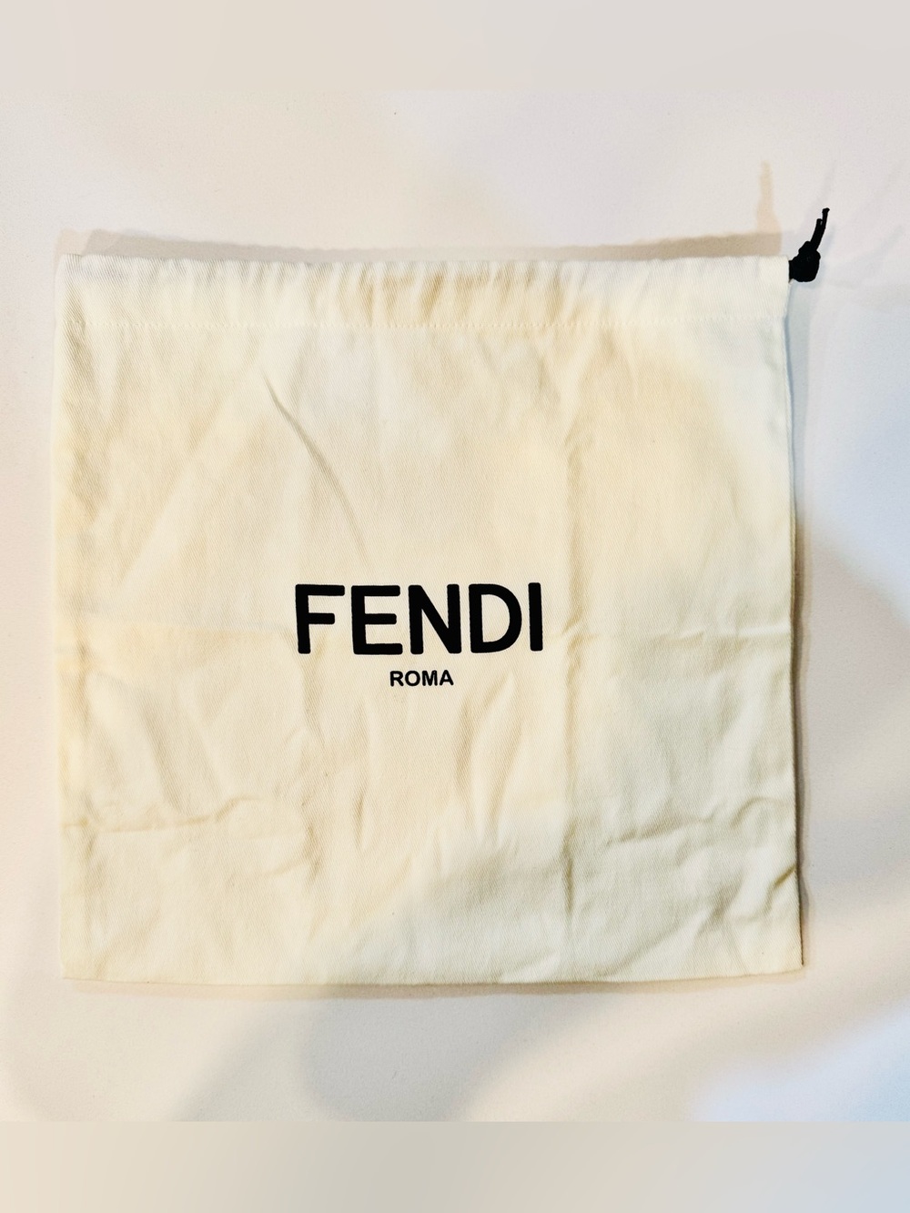 FENDI Roma White/Beige Dust Bag_Protective Storage for Women Bags_NWOT